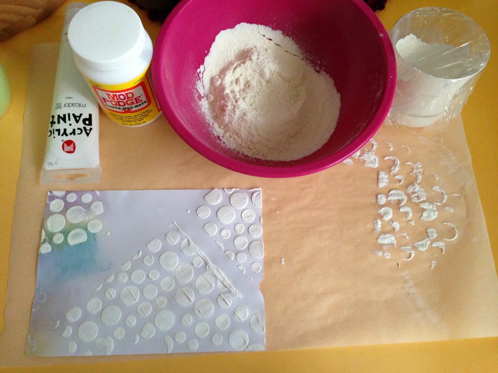 Stamping with a Vengeance: Homemade Texture Paste